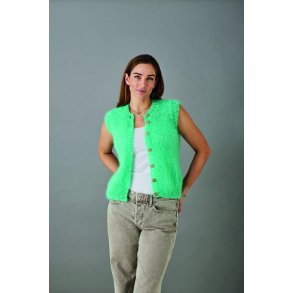 Bella by Permin - 8932115 Vest med rund hals og knapper