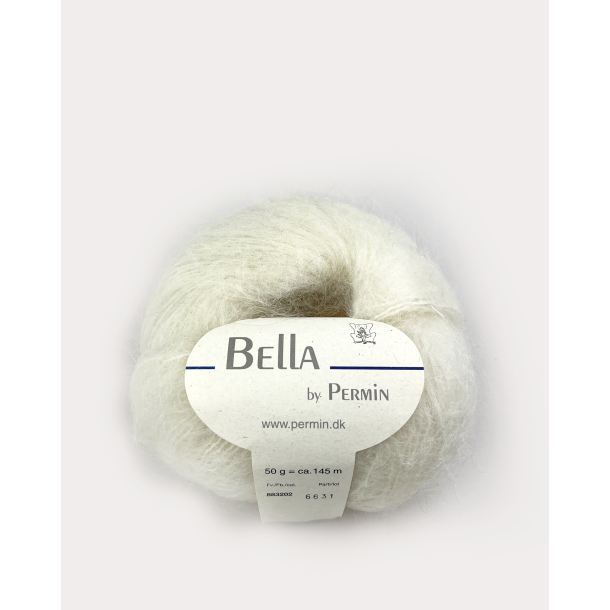 Bella mohair by Permin - 883201 hvid