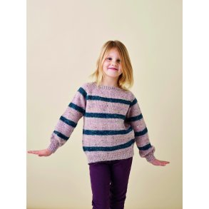 Kamma by Permin - 899530 Stribet raglanbluse