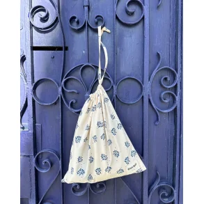 Knitter's String Bag - Midnight Blue Flower - PetiteKnit