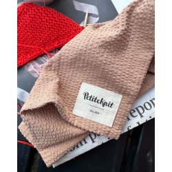 Knitter's String Bag - Praline Seersucker - PetiteKnit 2 sortering
