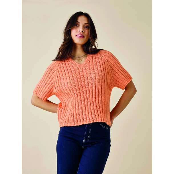 Leonora by Permin - 890420 T-shirt i rib