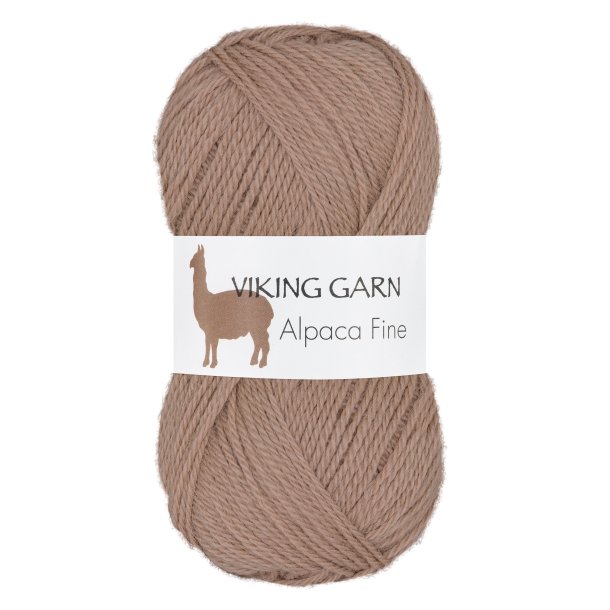 Viking Alpaca Fine - 614 lys brun UDGET