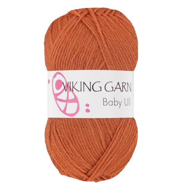 Viking Baby Ull - 344 brndt orange 