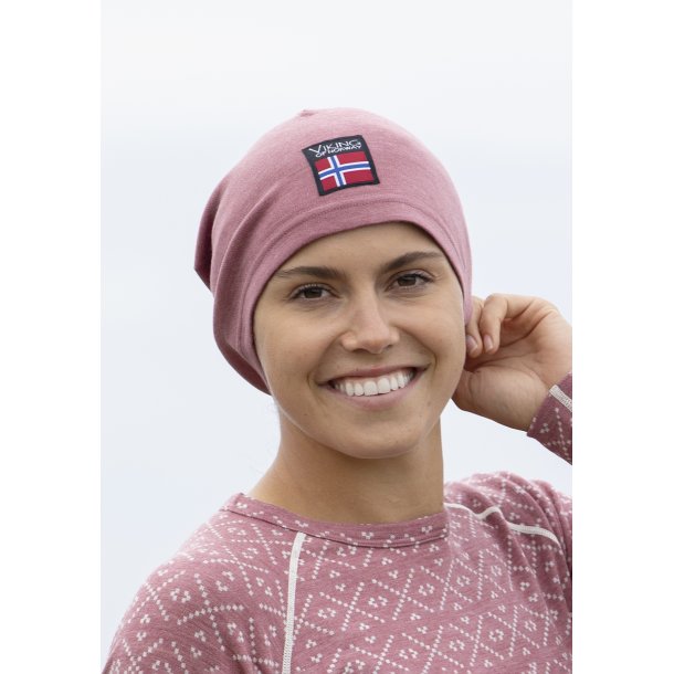 Viking Beanie tynd hue - Rosa