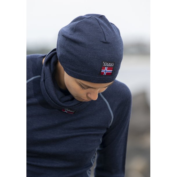 Viking Beanie tynd hue - Marine