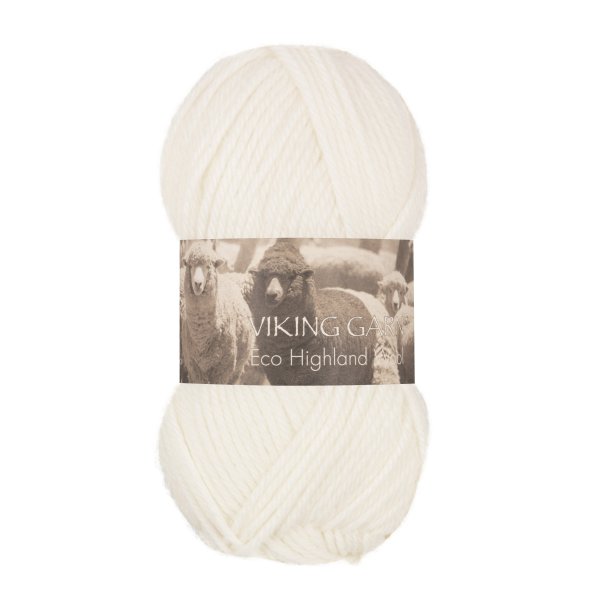 Viking Eco Highland Wool - 200 hvit