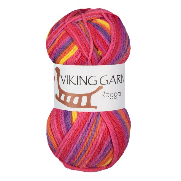 Viking Raggen - 741 Multi gul/cerise