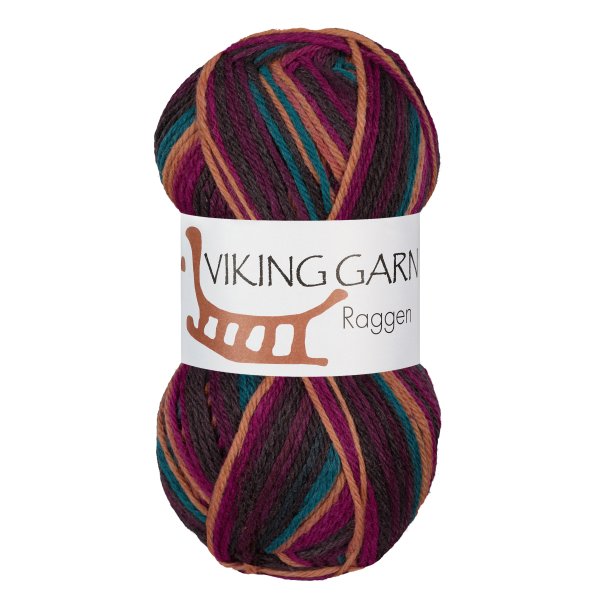 Viking Raggen - 756 Multi lilla/oker