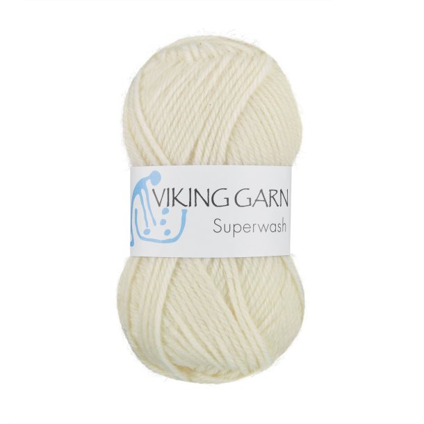 Viking Superwash - 100 blege hvid