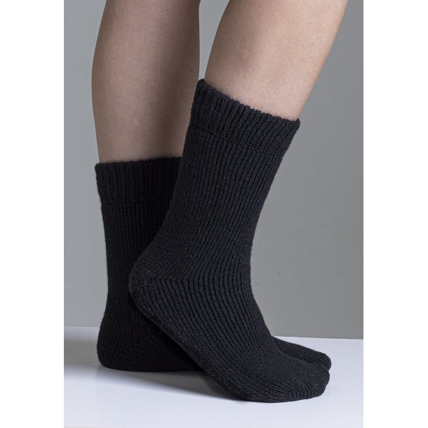 Viking Wool Frotte Sok - 36-39 Black