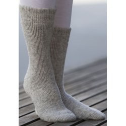 Viking Wool Frotte Sok - 43-45 Grey