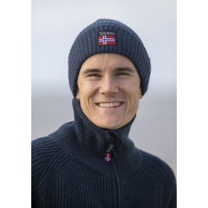 Viking hue i lammeuld - marine