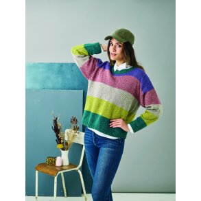 Dagmar Stribet sweater m/�rme_899305_Permin