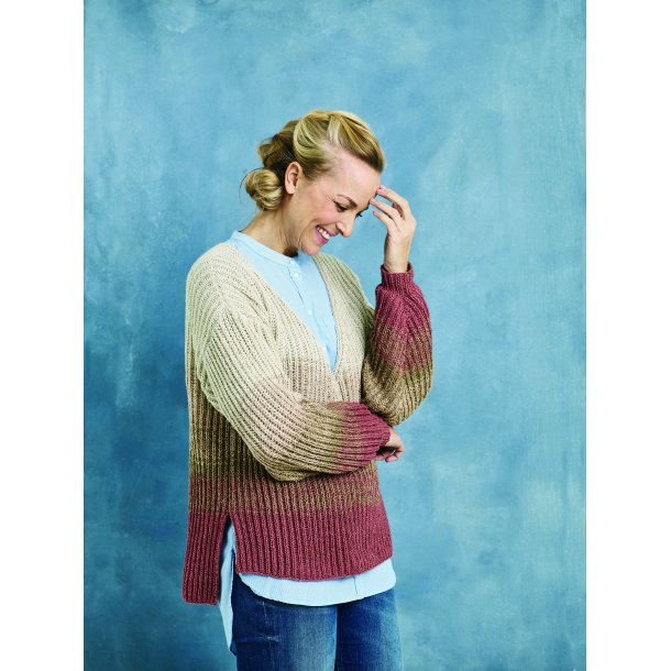 Ellen by Permin_893502 Sweater i patent med striber