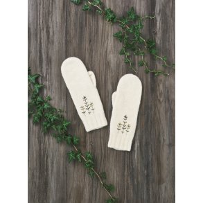 Emma by Permin - 893734 Valkede vanter med broderi