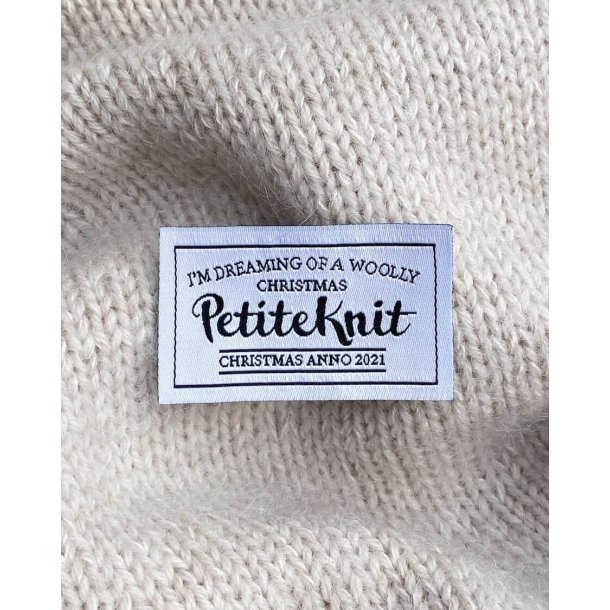 I'm Dreaming Of A Woolly Christmas - label - PetiteKnit