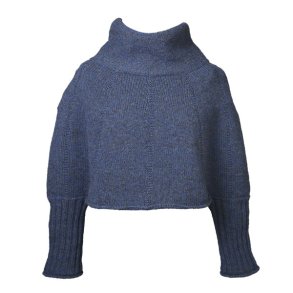 Ingrid poncho/cape - strikkekit fra Lillestrik