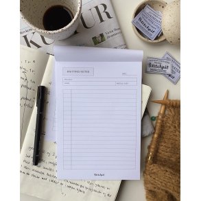 Knitting Notes-blok A5_PetiteKnit