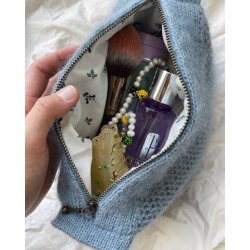 Lynl�s til Honey Washbag // Honey Purse large - Isbl� 23 cm