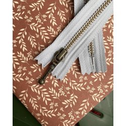 Lynl�s til Zipper Sweater / Zipper Slipover - Duegr� 35 cm