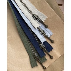 Lynl�s til Zipper Sweater / Zipper Slipover - Duegr� 35 cm