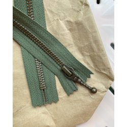 Lynl�s til Zipper Sweater / Zipper Slipover - J�gergr�n 35 cm