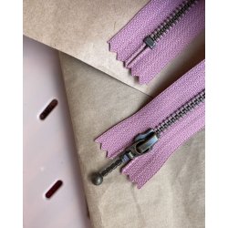 Lynl�s til Zipper Sweater / Zipper Slipover - Jordb�ris 35 cm