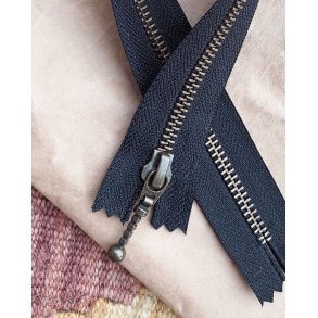 Lynl�s til Zipper Sweater / Zipper Slipover - Sort 35 cm