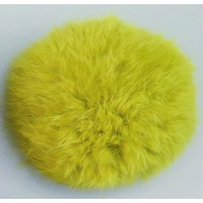Pompon Kvast Kaninh�r - lime 100 mm.