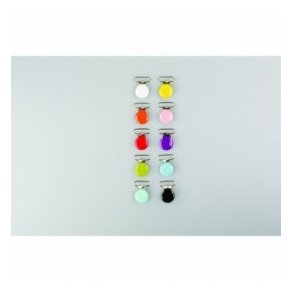 Seleclips rund - slv/sort 