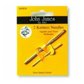 Strikkenle - 2 stk. u/spids